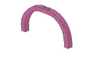 Lego Brick, Arch 1 x 12 x 5 (6184) dark pink