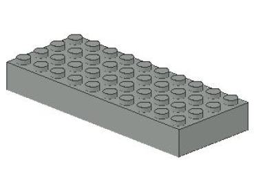 Lego Brick 4 x 10 x 1 (6212) light gray