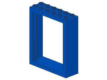 Lego Türrahmen 2 x 6 x 6 (6235) blau