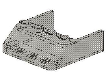 Lego Windschutzscheibe 4 x 4 x 1 (6238) transparent schwarz