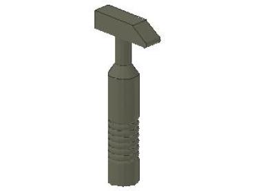 Lego Minifigur Hammer (6246b) dunkel grau
