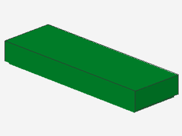 Lego Fliese 1 x 3 (63864) grün