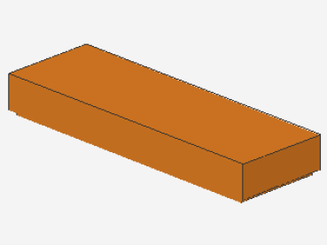 Lego Fliese 1 x 3 (63864) orange