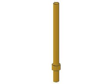 Lego Bar 6L (63965) with Stop Ring, pearl gold