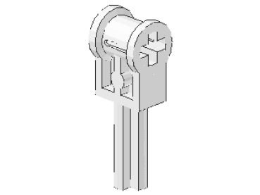 Lego Technic Achse 2L (6553) weiß