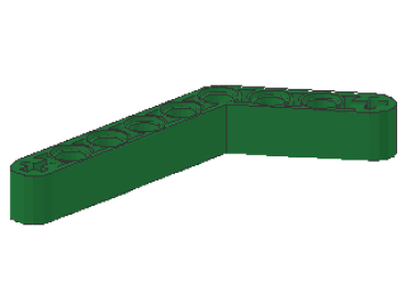 Lego Technic Liftarm 1 x 9 (6629) verbogen, grün
