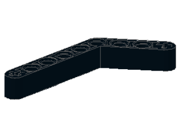 Lego Technic Liftarm 1 x 9 (6629) bent, black