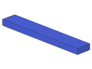 Lego Tile 1 x 6 (6636) blue violet