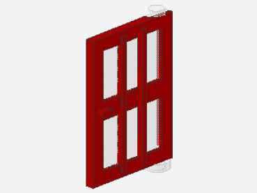 Lego Door 1 x 4 x 5 (73312) right, red