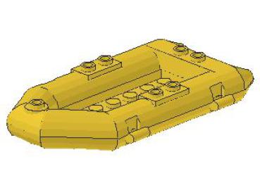 Lego Boot, Rubber Raft, small (30086c01) yellow