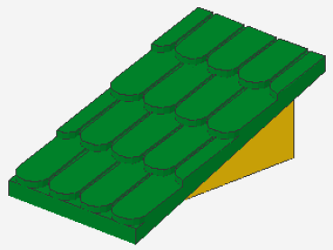 Lego Fabuland Slope Roof 6 x 2 (787c02) yellow