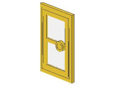 Lego Door 1 x 3 x 4 (7930) yellow