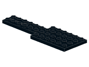 Lego Vehicle Base 4 x 12 (803) black