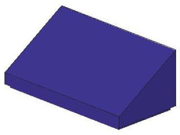 Lego Slope Stone 30° 1 x 2 x 2/3 (85984) dark purple