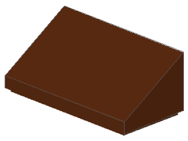 Lego Slope Stone 30° 1 x 2 x 2/3 (85984) reddish brown