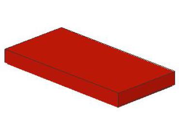 Lego Fliese 2 x 4 (87079) rot