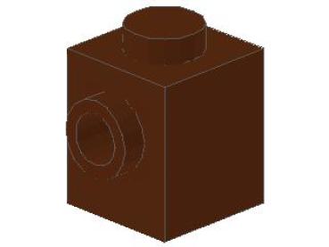 Lego Brick, modified 1 x 1 x 1 (87087) reddish brown