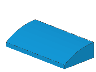 Lego Slope Stone, curved 2 x 4 x 2/3 (88930) dark azure