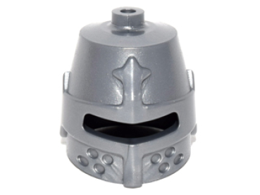 Lego Minifigur Helm Castle (89520) metallic silber