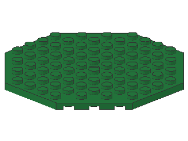Lego Platte, modifiziert 10 x 10 (89523) grün
