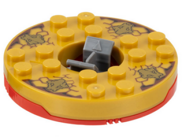 Lego Turntable 6 x 6 x 1.33 (92549c04pb03) Ninjago Spinner