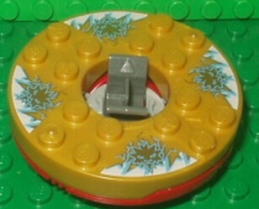 Lego Turntable 6 x 6 x 1.33 (92549c04pb04) Ninjago Spinner