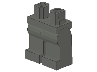 Lego Minifigure Legs, mounted (970c00) dark bluish gray