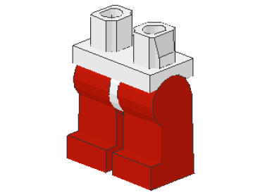 Lego Minifigur Beine, montiert (970c05) weiss