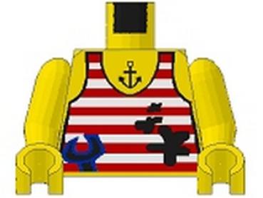 Lego Minifigure Torso mounted (973pabc01)