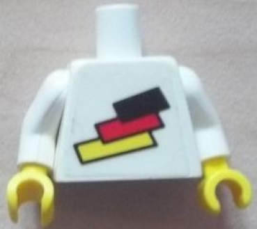 Lego Minifigure Torso assembled (973pb0774c01) Number 10