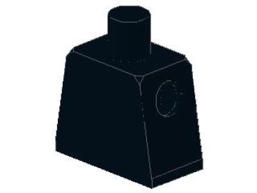 Lego Minifigure Torso (973) black