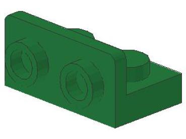 Lego Bracket 1 x 2 - 1 x 2 (99780) green