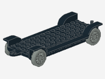 Fabuland Autochassis 6 x 14 (fabaa1) schwarz