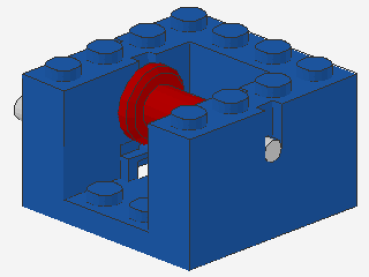 Lego Seilwinde 4 x 4 x 2 (bb0067b) blau