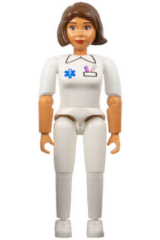 Lego Minifigur Belvfemale13 Medizin