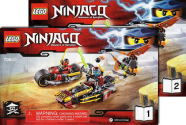 Lego Bauanleitung 70600 Ninja Bike Chase