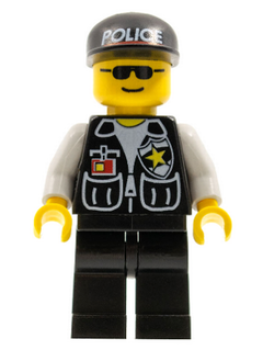 Lego Minifigur cop044 Polizei
