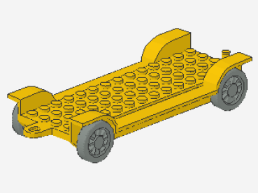 Fabuland Autochassis 6 x 14 (fabaa1) gelb