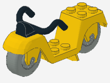 Lego Fabuland Scooter (fabac3) yellow