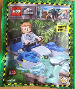 Lego Jurassic World 122331 Owen with Swamp Speeder