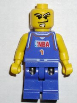 Lego Minifigur nba043 Spieler Nummer 1