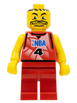 Lego Minifigur nba044a Spieler Nummer 4