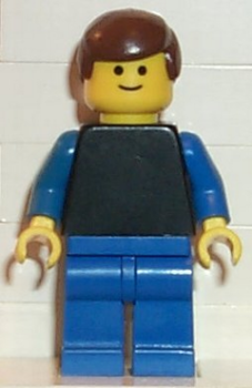 Lego Minifigur pln087 schwarzer Torso