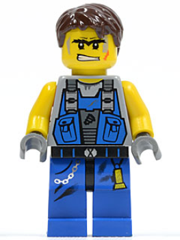 1x Lego Figurine Power Miners Body Orange Stone Firax8191 pm025 64784pb02c01 