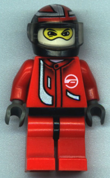 Lego Minifigur rac019 Rennfahrer