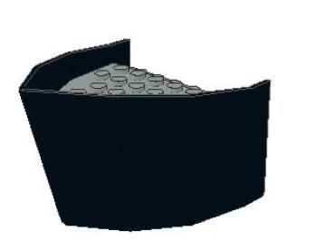 Lego Hull, Small Bow (x145c01) black