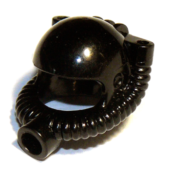 Lego Minifigur Helm mit Atemschlauch (x168) schwarz