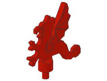 Lego Minifigure Dragon, red