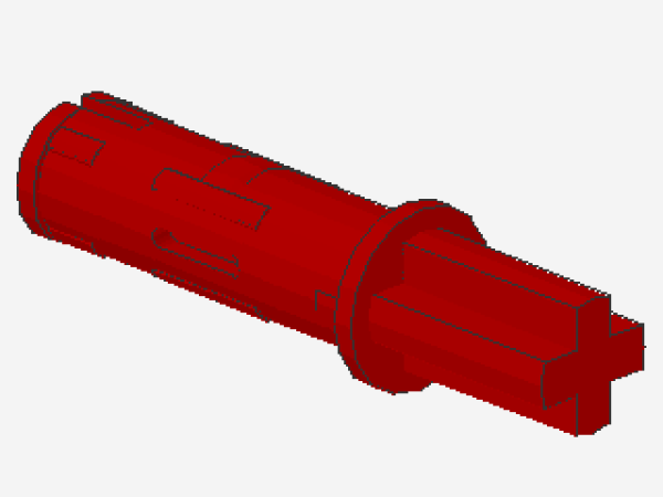 Lego Technic Axle 1L (11214) red