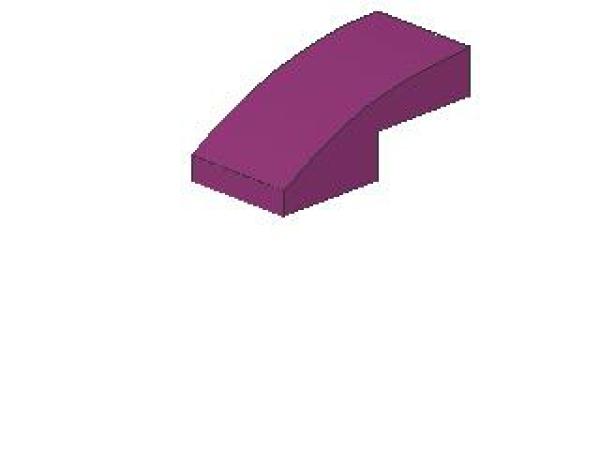 Lego Slope Stone, curved 2 x 1 (11477) magenta